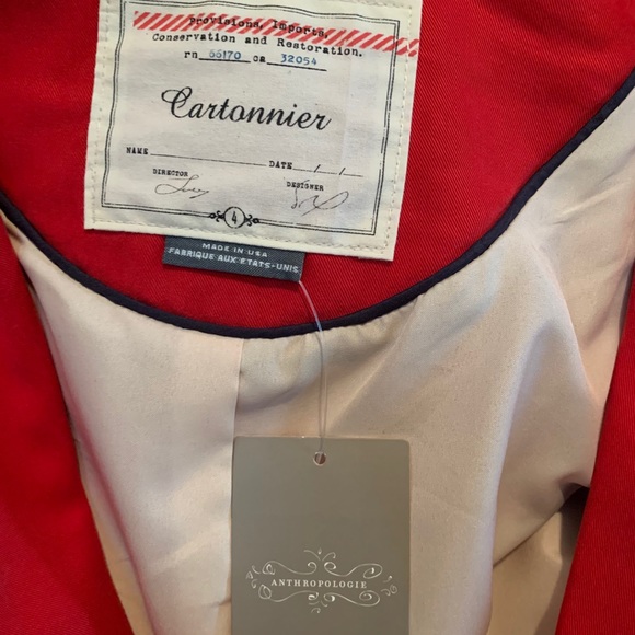 SOLD NWT ANTHROPOLOGIE CARTONNIER  blazer jacket - Picture 2 of 7